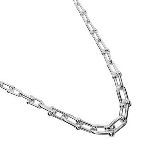 Tiffany Co Graduated Link Necklace Sterling Silver